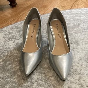 Silver Pumps